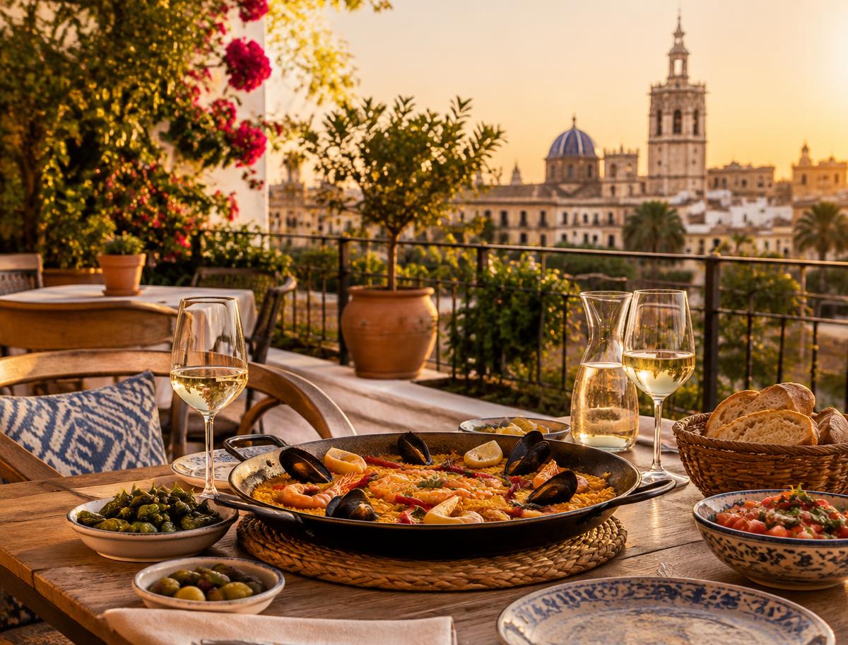 Cena para dos en terraza